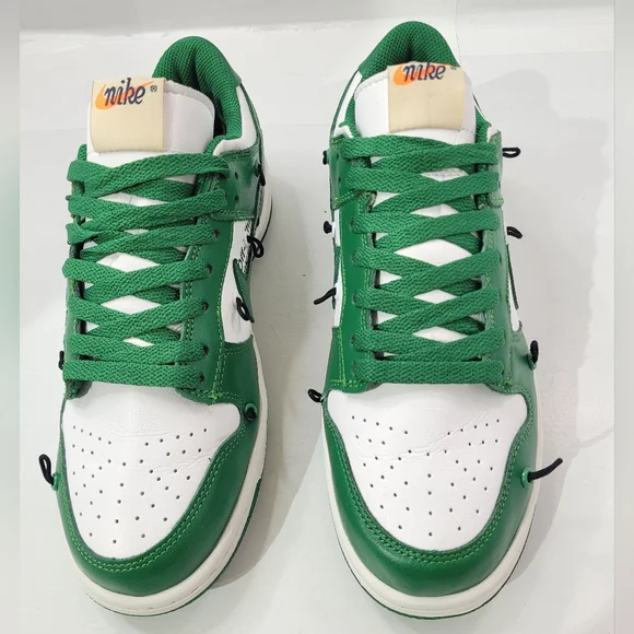 NIKE OFF WHITE X DUNK LOW MEN'S SHOE 8.5 PINE GREEN CT0856-100